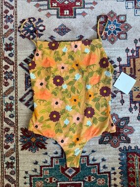 MAI Underwear 70’s Floral Bodysuit/Swim